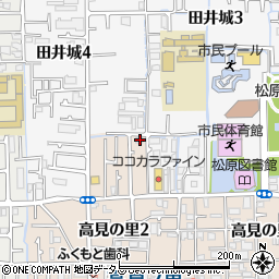 大阪府松原市高見の里2丁目38周辺の地図