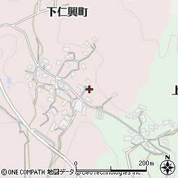 奈良県天理市下仁興町24周辺の地図