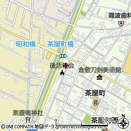 岡山県倉敷市茶屋町61周辺の地図