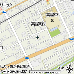 岡山県井原市高屋町2丁目周辺の地図