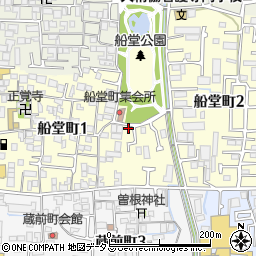 ○森田船堂駐車場周辺の地図