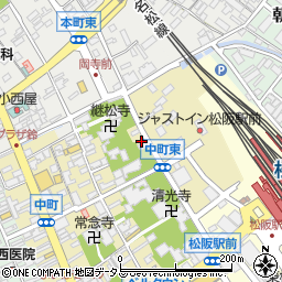 三重県松阪市中町1957周辺の地図