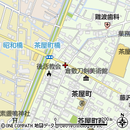 岡山県倉敷市茶屋町96周辺の地図
