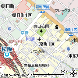 東進衛星予備校松阪駅北口校周辺の地図