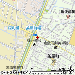 岡山県倉敷市茶屋町63-1周辺の地図