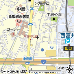 岡山県倉敷市中島2228周辺の地図