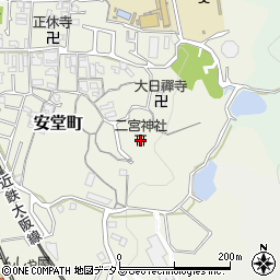 二宮神社周辺の地図