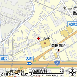 岡山県倉敷市中島1254周辺の地図