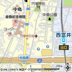 岡山県倉敷市中島2522周辺の地図