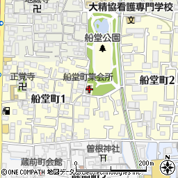 船堂町集会所周辺の地図