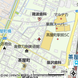 岡山県倉敷市茶屋町198-26周辺の地図