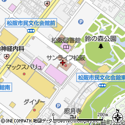 サンライフ松阪周辺の地図