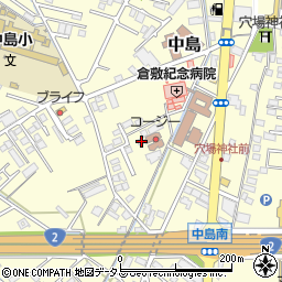 岡山県倉敷市中島851周辺の地図