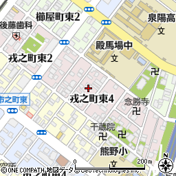 大阪府堺市堺区戎之町東4丁1周辺の地図