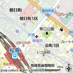 三重県松阪市京町１区10周辺の地図