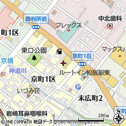 三重県松阪市京町１区34周辺の地図