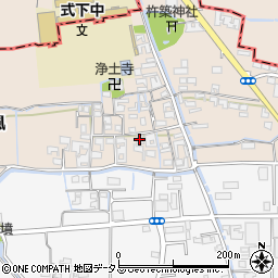 奈良県磯城郡三宅町屏風377周辺の地図