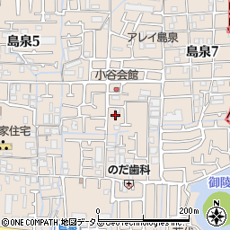 指福商店島泉倉庫周辺の地図