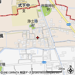 奈良県磯城郡三宅町屏風376周辺の地図