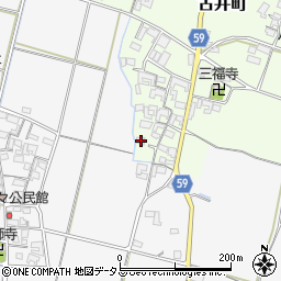 三重県松阪市古井町1-2周辺の地図
