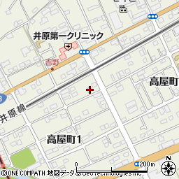 岡山県井原市高屋町1丁目12-9周辺の地図