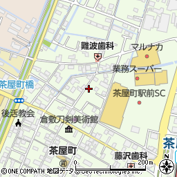 岡山県倉敷市茶屋町216-4周辺の地図