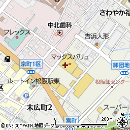 デューポイント松阪中央店周辺の地図