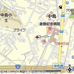 岡山県倉敷市中島852周辺の地図