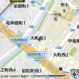 伯東大阪営業所周辺の地図