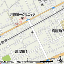 岡山県井原市高屋町1丁目12-5周辺の地図