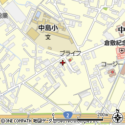 岡山県倉敷市中島895周辺の地図