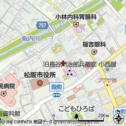 三重県松阪市魚町1636-2周辺の地図