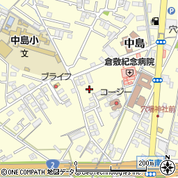 岡山県倉敷市中島863周辺の地図