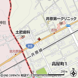岡山県井原市高屋町86周辺の地図