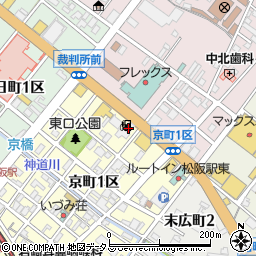 ＥＮＥＯＳ　ＤＤ松阪京町ＳＳ周辺の地図