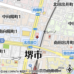 大阪府堺市堺区南向陽町2丁周辺の地図
