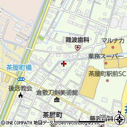 岡山県倉敷市茶屋町214周辺の地図