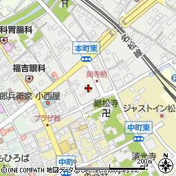 ローソン松阪本町店周辺の地図