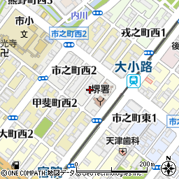 〒590-0951 大阪府堺市堺区市之町西の地図
