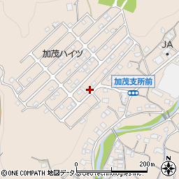 広島県福山市加茂町中野周辺の地図