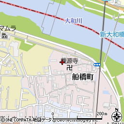 大阪府藤井寺市船橋町8周辺の地図
