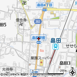 畠田周辺の地図