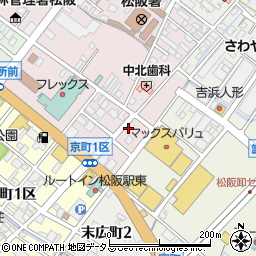 アサヒサンクリーン在宅介護センター松阪周辺の地図