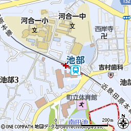 奈良県河合町（北葛城郡）池部周辺の地図