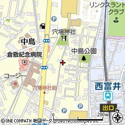 岡山県倉敷市中島2805周辺の地図