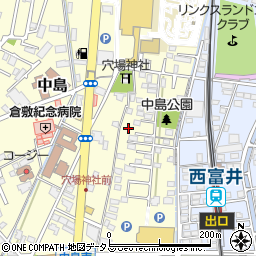 岡山県倉敷市中島2521周辺の地図