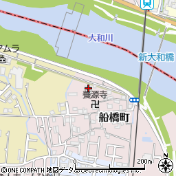 大阪府藤井寺市船橋町8-17周辺の地図