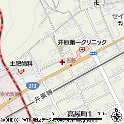 岡山県井原市高屋町87周辺の地図