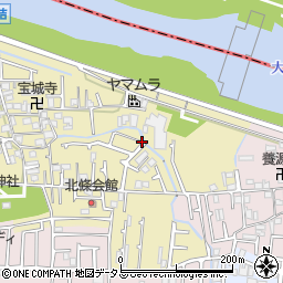大阪府藤井寺市北條町周辺の地図