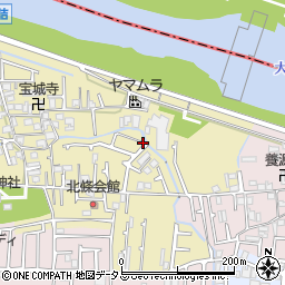 大阪府藤井寺市北條町周辺の地図